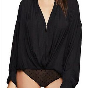 Free people draped blouson bodysuit